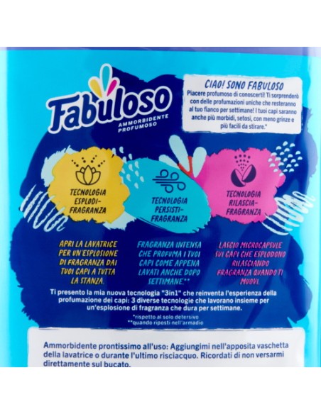 fabuloso ammorbidente per bucato - 56 lavaggi 1250ml - freschezza lavanda: tuttocasashop.live: prodotti per bucato e tessuti