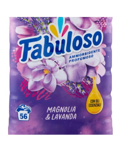 fabuloso ammorbidente per bucato - 56 lavaggi 1250ml - magnolia e lavanda: tuttocasashop.live: prodotti per bucato e tessuti