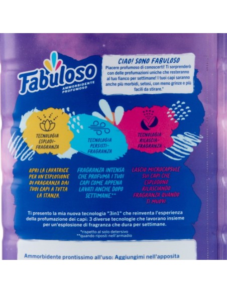 fabuloso ammorbidente per bucato - 56 lavaggi 1250ml - magnolia e lavanda: tuttocasashop.live: prodotti per bucato e tessuti