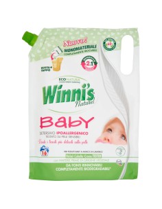 winni's baby detersivo ipoallergenico - 16 lavaggi - 800ml - ecoricarica: tuttocasashop.live: prodotti per bucato e tessuti