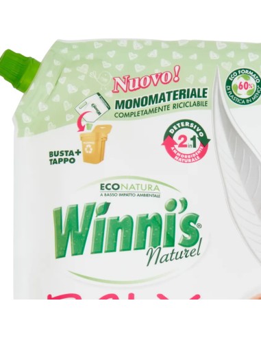 winni's baby detersivo ipoallergenico - 16 lavaggi - 800ml - ecoricarica: tuttocasashop.live: prodotti per bucato e tessuti