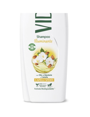 vidal shampoo 250ml illuminante capelli spenti - olio di mandorle e camelia: tuttocasashop.live: igiene e cura della persona