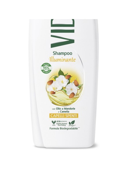 vidal shampoo 250ml illuminante capelli spenti - olio di mandorle e camelia: tuttocasashop.live: igiene e cura della persona
