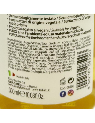 forhans sapone liquido 300ml - con te' verde bio e tea tree - purificante: tuttocasashop.live: igiene e cura della persona