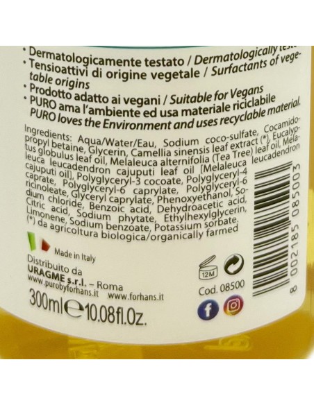 forhans sapone liquido 300ml - con te' verde bio e tea tree - purificante: tuttocasashop.live: igiene e cura della persona