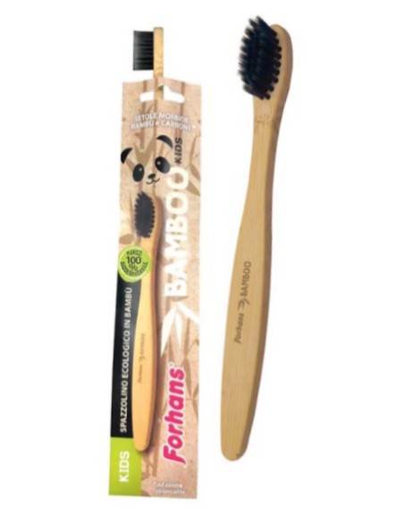 forhans kids spazzolino per bambini - bamboo con setole al carbone: tuttocasashop.live: igiene e cura della persona