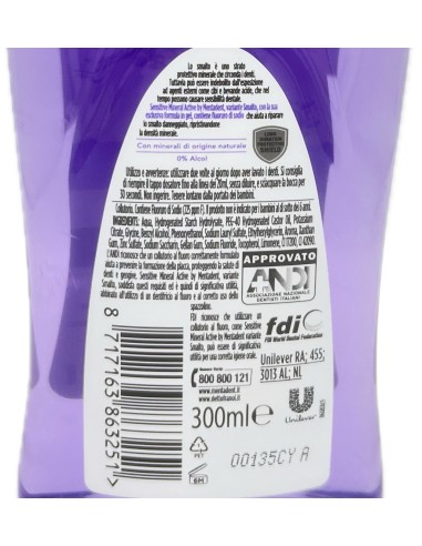 mentadent sensitive mineral active - collutorio 300ml: tuttocasashop.live: igiene e cura della persona