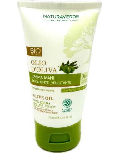 naturaverde bio crema mani - 75ml - olio d'oliva - emolliente vellutante: tuttocasashop.live: igiene e cura della persona