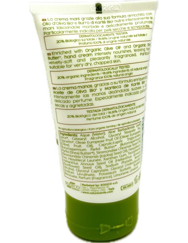 naturaverde bio crema mani - 75ml - olio d'oliva - emolliente vellutante: tuttocasashop.live: igiene e cura della persona
