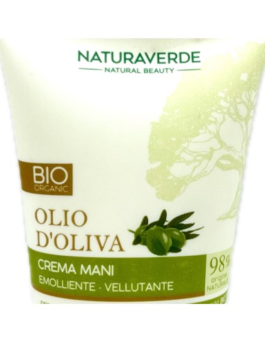 naturaverde bio crema mani - 75ml - olio d'oliva - emolliente vellutante: tuttocasashop.live: igiene e cura della persona
