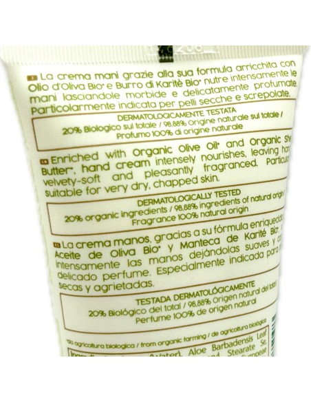 naturaverde bio crema mani - 75ml - olio d'oliva - emolliente vellutante: tuttocasashop.live: igiene e cura della persona