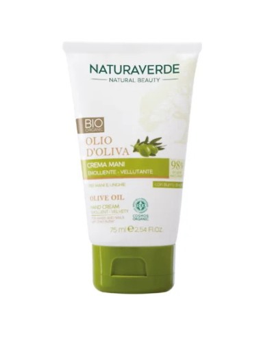 naturaverde bio crema mani - 75ml - olio d'oliva - emolliente vellutante: tuttocasashop.live: igiene e cura della persona