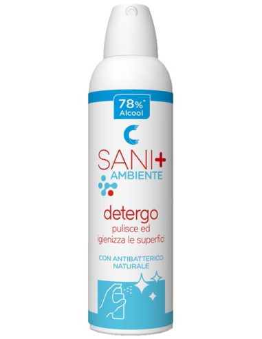 sani+ detergo - 250ml - pulisce ed igienizza le superfici - antibatterico: tuttocasashop.live: pulizia e cura della casa
