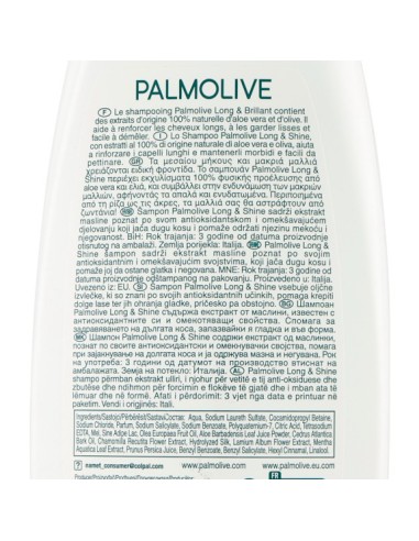 palmolive shampoo 350ml - morbidezza e lucentezza - capelli medi e lunghi: tuttocasashop.live: igiene e cura della persona