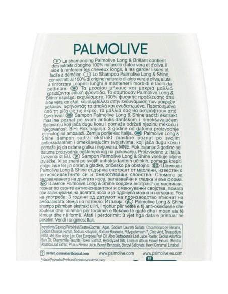 palmolive shampoo 350ml - morbidezza e lucentezza - capelli medi e lunghi: tuttocasashop.live: igiene e cura della persona