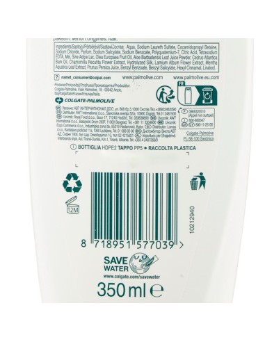 palmolive shampoo 350ml - morbidezza e lucentezza - capelli medi e lunghi: tuttocasashop.live: igiene e cura della persona