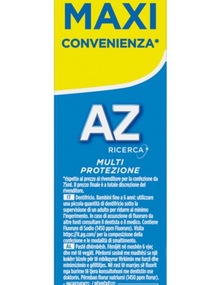 az dentifricio 85ml - protezione famiglia - multi protezione: tuttocasashop.live: igiene e cura della persona