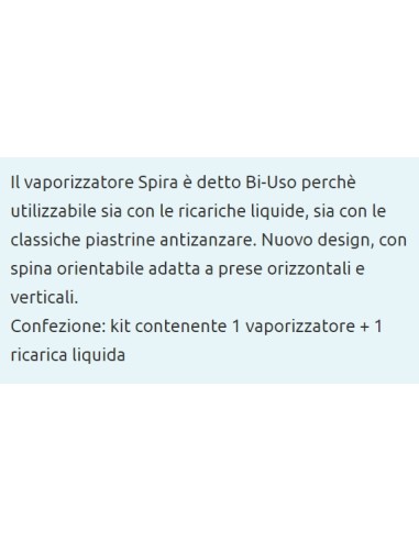 spira elettroemanatore antizanzare liquido - 45 notti - biuso: tuttocasashop.live: pulizia e cura della casa