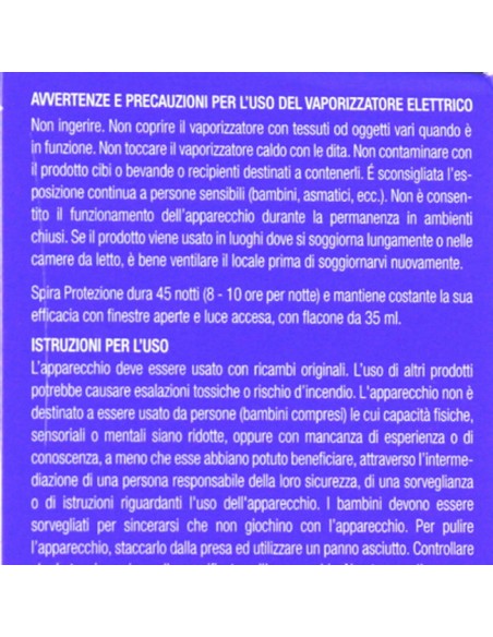 spira elettroemanatore antizanzare liquido - 45 notti - biuso: tuttocasashop.live: pulizia e cura della casa