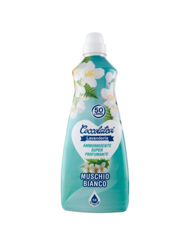 coccolatevi ammorbidente concentrato 50 lavaggi - 1250ml - muschio bianco: tuttocasashop.live: prodotti per bucato e tessuti