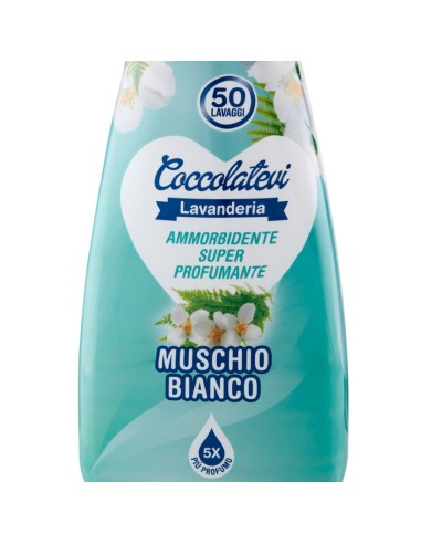 coccolatevi ammorbidente concentrato 50 lavaggi - 1250ml - muschio bianco: tuttocasashop.live: prodotti per bucato e tessuti
