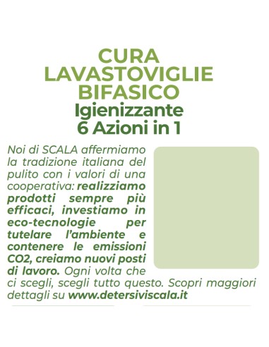 scala curalavastoviglie bifasico - 250ml - igienizzante 6 azioni in 1: tuttocasashop.live: pulizia e cura della casa