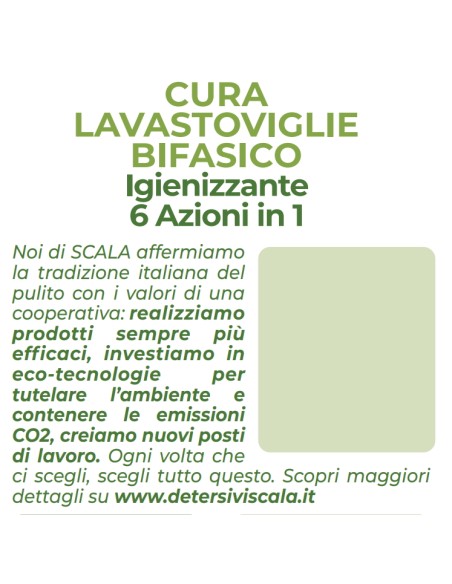 scala curalavastoviglie bifasico - 250ml - igienizzante 6 azioni in 1: tuttocasashop.live: pulizia e cura della casa