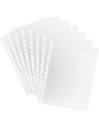 15 buste trasparenti perforate per raccoglitori ad anelli - formato a4: tuttocasashop.live: altro - bazar