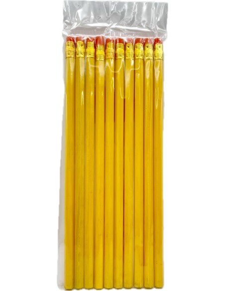10 matite da disegno da 19cm con gomma: tuttocasashop.live: altro - bazar