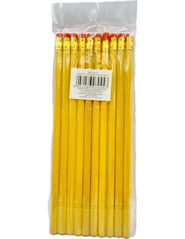 10 matite da disegno da 19cm con gomma: tuttocasashop.live: altro - bazar