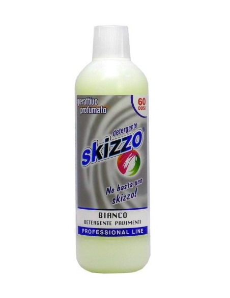 skizzo detergente pavimenti iperattivo profumato 1 litro - 60 dosi - bianco: tuttocasashop.live: pulizia e cura della casa