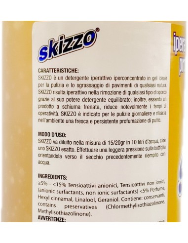 skizzo detergente pavimenti iperattivo profumato 1 litro 60 dosi - vanillin: tuttocasashop.live: pulizia e cura della casa