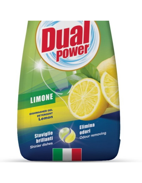dual power detersivo gel lavastoviglie - 660ml 33 lavaggi - limone: tuttocasashop.live: pulizia e cura della casa