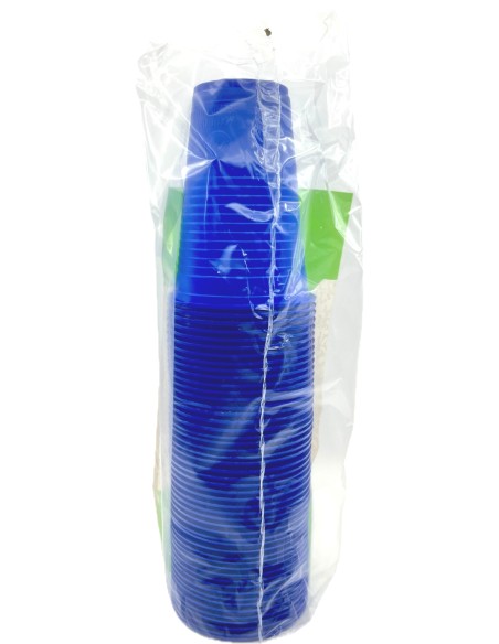 the best 50 bicchieri monouso in plastica - 200cc - blu: tuttocasashop.live: carta & monouso