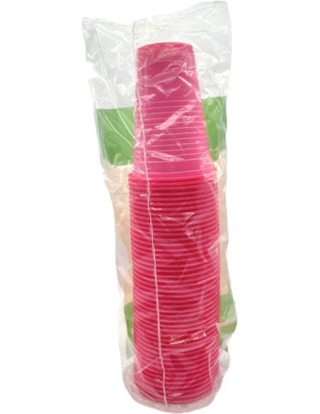 the best 50 bicchieri monouso in plastica - 200cc - fucsia: tuttocasashop.live: carta & monouso