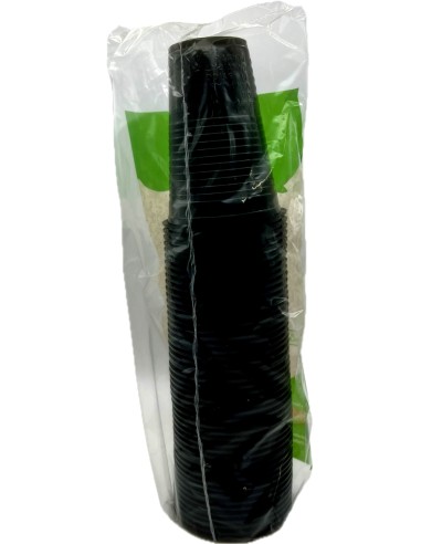 the best 50 bicchieri monouso in plastica - 200cc - nero: tuttocasashop.live: carta & monouso