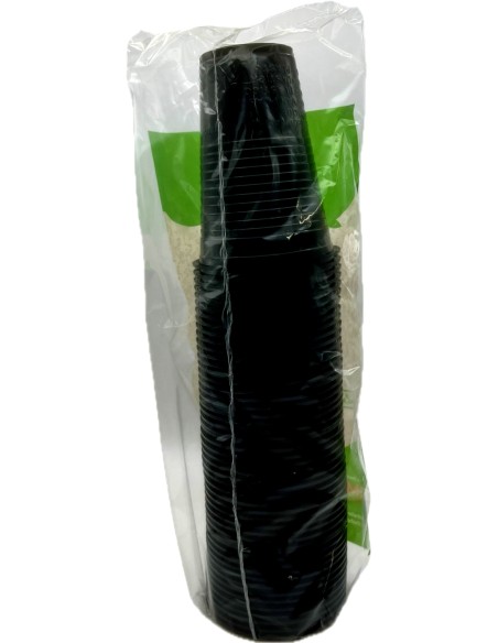 the best 50 bicchieri monouso in plastica - 200cc - nero: tuttocasashop.live: carta & monouso