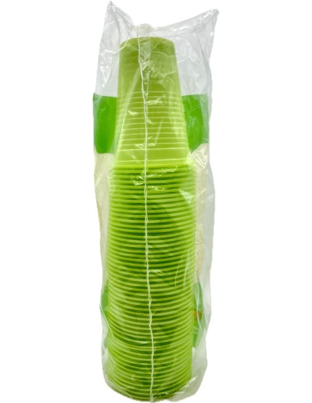 the best 50 bicchieri monouso in plastica - 200cc - verde: tuttocasashop.live: carta & monouso