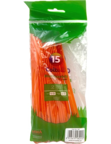 the best 15 coltelli monouso in plastica - 17cm - arancio: tuttocasashop.live: carta & monouso