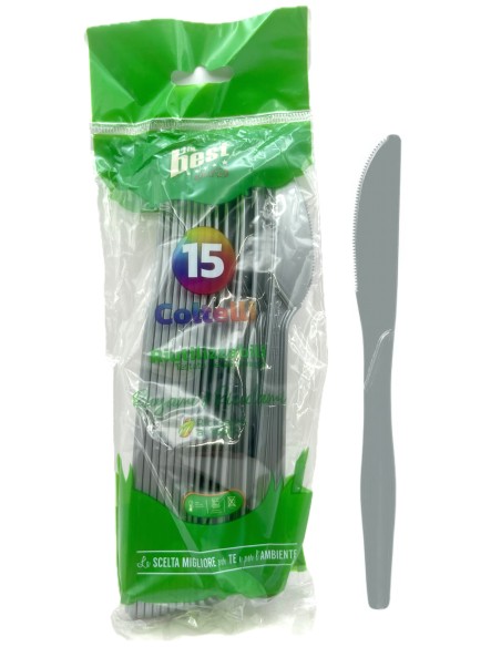 the best 15 coltelli monouso in plastica - 17cm - argento: tuttocasashop.live: carta & monouso