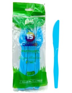 the best 15 coltelli monouso in plastica - 17cm - azzurro: tuttocasashop.live: carta & monouso