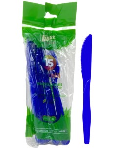 the best 15 coltelli monouso in plastica - 17cm - blu: tuttocasashop.live: carta & monouso