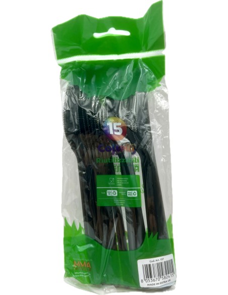 the best 15 coltelli monouso in plastica - 17cm - nero: tuttocasashop.live: carta & monouso