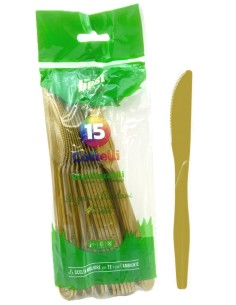 the best 15 coltelli monouso in plastica - 17cm - oro: tuttocasashop.live: carta & monouso