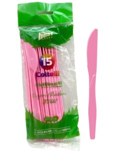 the best 15 coltelli monouso in plastica - 17cm - rosa: tuttocasashop.live: carta & monouso