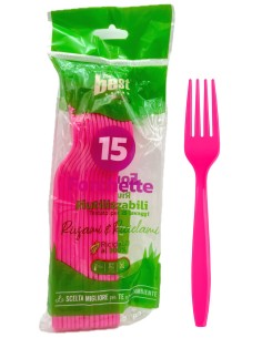 the best 15 forchette monouso in plastica - 17cm - fucsia: tuttocasashop.live: carta & monouso