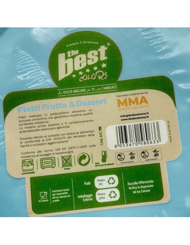 the best 25 piatti plastica riutilizzabili - dessert diametro 17cm - azzurri: tuttocasashop.live: carta & monouso
