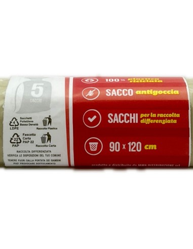 the best 5 sacchi resistenti 90x120cm ldpe - ambra - raccolta differenziata: tuttocasashop.live: pulizia e cura della casa