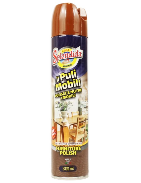 splendida il pulimobili spray - 300ml - pulisce e lucida i mobili: tuttocasashop.live: pulizia e cura della casa