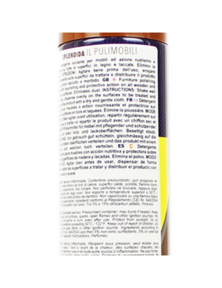 splendida il pulimobili spray - 300ml - pulisce e lucida i mobili: tuttocasashop.live: pulizia e cura della casa